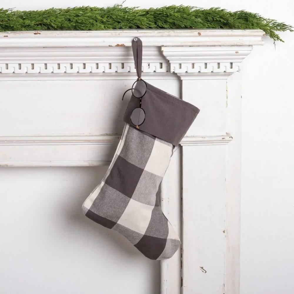 Buffalo Check Christmas Stocking 18